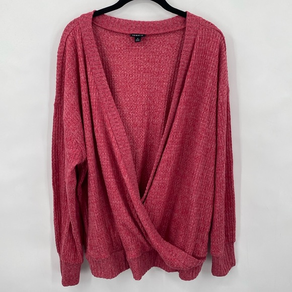 Torrid Brushed Waffle Surplice Drop Shoulder Top Casual Plus Size 2X - Picture 4 of 10